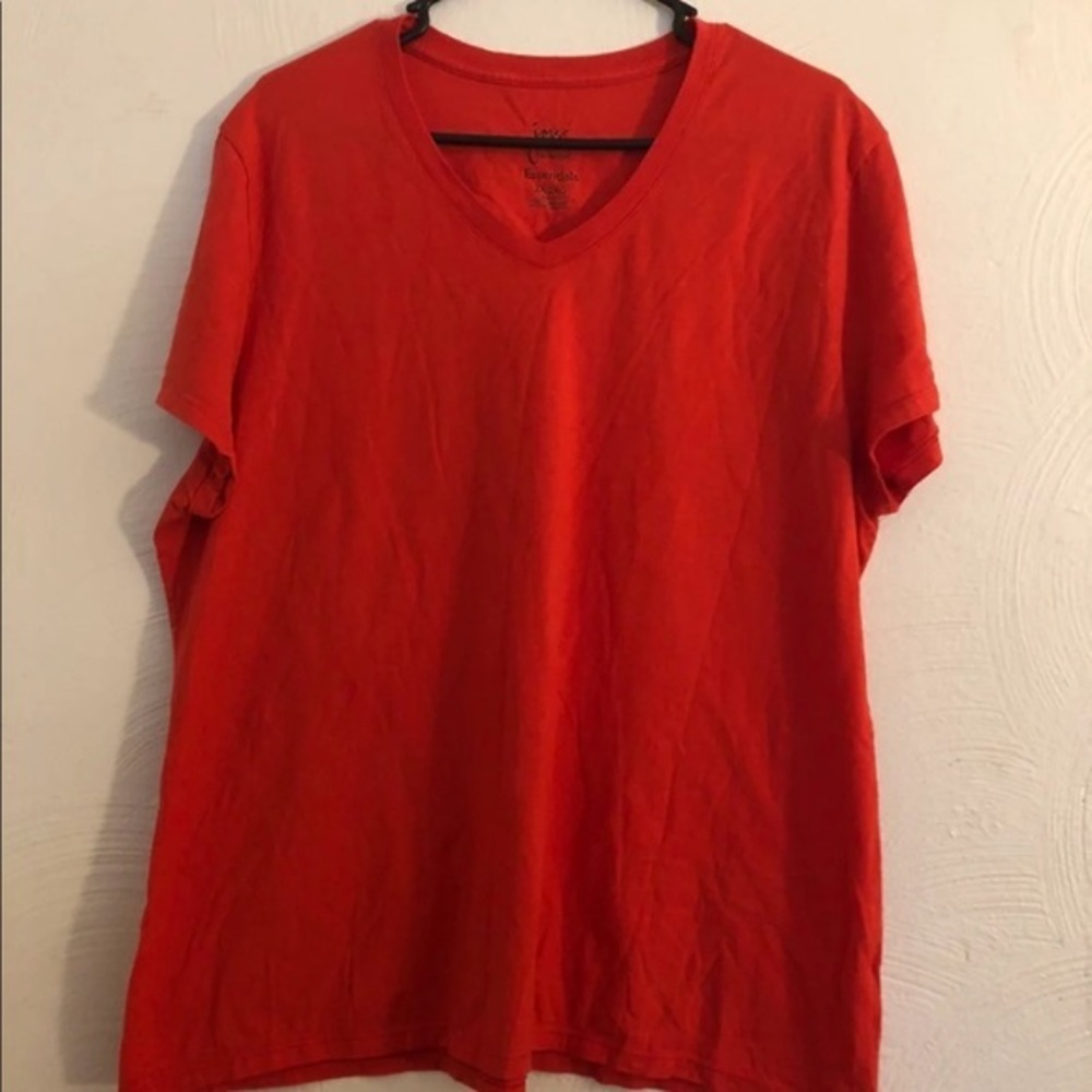 Just My Size Shirt Women’s Size 2X Red Short Sleeve Cotton Pull Over